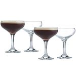 Ravenhead Entertain 4 Piece 20 CL Vintage Cocktail and Champagne Glass Saucers