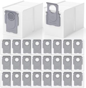 26 Pack QRevo Dust Bags Replacement for Roborock QV 35A, Qrevo S5V, Saros 10/10R, Z70, Curv/Curvx, Q Revo S/Pro/Plus/MaxV/Edge/ S5X/ S5A, S8 MaxV/Max Ultra Robot Vacuum Cleaner