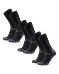 DANISH ENDURANCE Merino Hiking Socks, Wool Socks, Merino Socks, Trekking Socks, Breathable & Strongly Padded Work Socks, Men, Women & Children, 3 or 5 Pairs