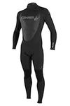 O'Neill Wetsuits Men's 3/2 mm Epic Full Suit, Black/Black/Black, Large Tall