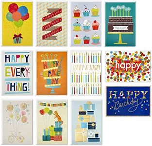 Hallmark Handmade Birthday Cards Assortment, Happy Cake Day (12 Cards with Envelopes)