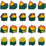 20 Pcs Dumpster Fire I'm FIne Lapel Pins, Cute Desk Accessories, Gag Gifts, Funny Gifts for Coworkers and Employee Appreciation