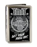 Buckle-Down Men's Metal Wallet - Tmnt Group Pose/shell Get Your Shell On! Brus Accessory, Multi, One Size