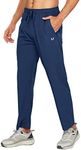 NORTHYARD Men's Athletic Running Joggers Workout Track Tapered Pants Lightweight Quick Dry Sweatpants with 3 Zipper Pockets DARKBLUE 3XL