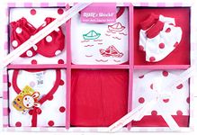 MOM CARE Newborn Gift Set Has All Born Baby Items for Both Newly Born Baby Boy or Girl for or Girls Unisex 9 pcs Set (Pink)