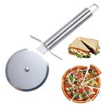 CHEFPREP Premium 100% Stainless Steel Pizza Cutter Multipurpose Cutter for Pizza, Sandwich, Cakes & Burgers (Pack of 1)