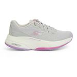 Skechers Women Go Walk Distance Walker Grey/Lavender Lace-Up Walking Shoe, 5 Uk