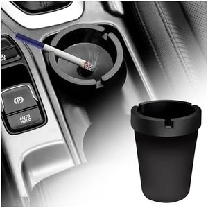Car Ashtray with Lid Smell Proof,High Grade Detachable Smokeless Ashtray for Car Cup Holder,Multifunctional CCar Interior Accessories Portable Ashtray Fits Truck SUV Home Office Outdoor
