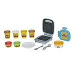 Play-Doh Kitchen Creations Cheesy Sandwich Play Food Set for Kids 3 Years and Up Elastix Compound and 6 Additional Colours