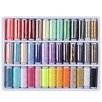 Thread for Sewing, Sewing Spools Colored Polyester Sewing Supplies Kit Ideal for Quilting Stitching Hand Sewing Machine Sewing 39 Packs