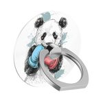 Goodsprout Phone Ring for iPhone Grip Cool Boxing Panda Pattern Holder Kickstand for Cell Phone Tablet Case Accessories Finger Ring Stand