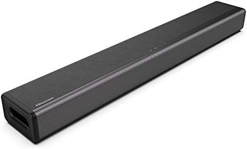 Hisense HS214 2.1ch Sound Bar with Built-in Subwoofer, 108W, All-in-one Compact Design with Wireless Bluetooth, Powered by Dolby Audio, Roku TV Ready, HDMI ARC/Optical/AUX/USB, 3 EQ Modes,Black