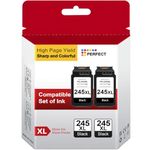 High Yield for Canon 245XL Black Ink Cartridge 245 XL Works for Pixma TS3420 TR4522 TR4520 TR4500 TR4527 TS3400 TS3425 TS3120 MG2520 MX490 Printer