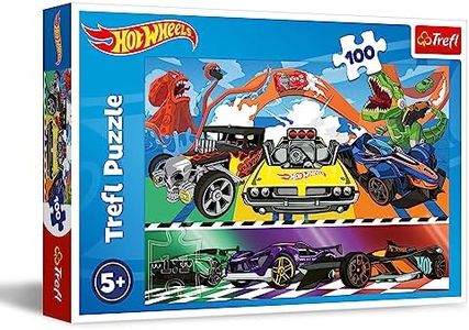 Trefl 100 pezzi-Puzzle Colorati con Auto Famose, Svago Creativo, Divertimento per Bambini a partire, Multicolore, 16466