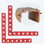 Corner Clamps for Woodworking, 90 Degree Right Angle Clamps 5.5 x 5.5 inch - Clamping Squares for Cabinet Frames Drawers and Picture Frames, Bolts Support Wood up to 3.75" Thick - Aluminum 2 Pack