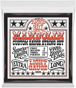 Ernie Ball Light Stainless Steel Mandolin Strings, 9-34 Gauge (P02323)