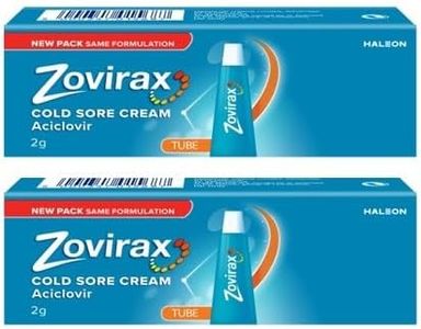 Zovirax Cold Sore Cream, Cold Sore Treatment That Speeds Healing Time, 2 g (Pack of 2)