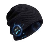 Intelligent-Home Bluetooth Beanie Hat - Winter Knit Hats Headphones Headset Music Cap with Stereo Speaker & MIC - Unique Christmas Tech Gifts for Men Women Teen Boys Girls