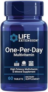 Life Extension One-Per-Day Multivitamin – Packed with Over 25 Vitamins, Minerals & Plant Extracts, Quercetin, 5-MTHF Folate & More – 1-Daily, Non-GMO, Gluten-Free – 60 Tablets