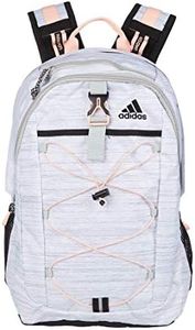 adidas Ultimate ID Backpack, Two-tone White/Grey Two/Haze Coral/Black, One Size, Ultimate Id Backpack