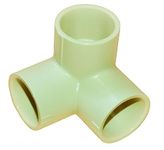 DEHRAN CPVC Three Way Elbow 3/4" Inchi(20MM) Pipe Connector Fitting For Green House Project Water Line in Home Office Light Yellow Color (10)