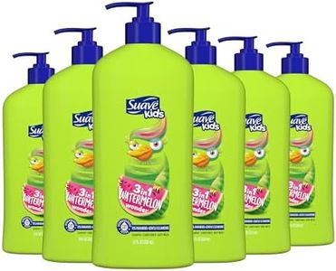 Suave Kids 3-in-1 Tear Free, Body Wash, Shampoo and Conditioners, Dermartologist Tested, Watermelon Wonder, 18 Oz Pack of 6