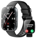 Smart Watch for Men Women Answer/Make Calls, 1.95" Fitness Watch with Hear Rate/Sleep Monitor, Fitness Tracker 110+ Sports Modes Activity Trackers IP68 Waterproof Smartwatch for iOS Android, Black