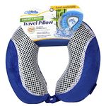 Cloudz Cool Gel Memory Foam Travel Pillow - Blue