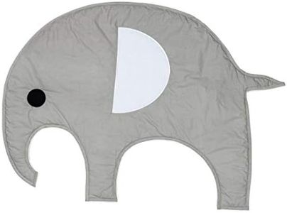 Lincove Baby Playmat Quilted Elephant Baby Floor Mat Decorative Cotton Baby Play Mat Washable Newborn Baby Mat