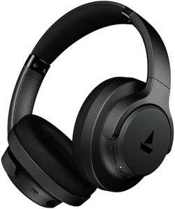 Boat Rockerz 512 ANC,(~40dB) Hybrid ANC, 80H Battery, 40mm Drivers, 40ms Low Latency, ENx Tech,Stream Ad Free Music via App Support, Bluetooth Headphones, Wireless Headphone with Mic (Cosmic Black)
