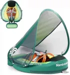 2025 New Mambobaby Baby Pool Float with Canopy Non-Inflatable Solid Upgrade Soft Waterproof Skin-Friendly Fabric Materialfor 3-24 Months Age Boys Girls Toddlers Swim Ring(Avocado Green)