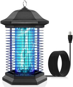 Amufer Bug Zapper for Outdoor & Indoor, Upgrade 4400V high Voltage 18W Power, Bionic UVA Light Wave, Efficient Trap and Kill, Mosquito Zapper, Fly Trap Perfect for Home, Garden, Patio