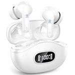 AOTONOK Wireless Earbuds, Bluetooth 5.4 Headphones In Ear with 4 ENC Noise Cancelling Mic, 40H Wireless Earphones Deep Bass, IP7 Waterproof Ear buds Bluetooth Earbuds, Mini UltraLight, LED Display
