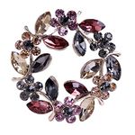 CUFTS Colours Crystal Brooch Pins Rhinestone Brooches Jewelry Gift for Women Girls, Alloy, Rhinestone