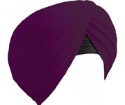 Royal Punjabi Turban | Original Full Voile | 100% Cotton | Wine | 6 Meter