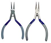 PILERMAN Mini Super Long/Round Nose Bending Plier for Jewellery Making/Repairing (Mini Nose & Mini Round Nose 5-inch)