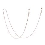 PIPJOY Titanium Alloy Eyeglasses Chain Sunglasses Holder Eyewear Retainer Strap Holders Around Neck for Men Women (Rose Gold)