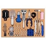 H&S Watch Repair Kit – 155pcs – Disassembly Tools Links, Hands & Backs – Strap Adjustment Tool – Waterproof Case – Watch Repair Accessories, 155 Pièces, Modern