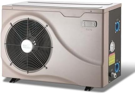 ECOPOOLTECH Pool Heaters for Above Ground Pool and Inground Pools Up to 6500gallons, Max 22462BTU Electric Swimming Pool Heat Pumps, 120V/60Hz Plug-in Pool Warmer EU70