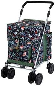Sholley 4 Wheel Push Shopping Trolley, Strong, Well Balanced, Aids Walking, Regular 5'4" and Over (Berkeley)