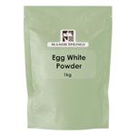 Egg White Powder 1kg for Baking, Cooking, Use to Make Meringue, Royal Icing and Shakes, Protein Powder by Manor Springs