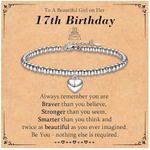 KORAS Friendship Gifts for Women, Heart Charm Bracelet Birthday Gifts for Girls 13-18, Special Presents for Friends Daughter Granddaughter Sister on Birthday Christmas Graduation