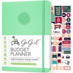 GoGirl Budget Planner – Monthly Financial Planner Organizer Budget Book. Expense Tracker Notebook Journal to Control Your Money. Undated – Start Any Time, 5.7'' x 8.5'', Lasts 1 Year – Mint Green