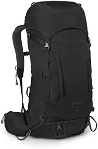Osprey Kestrel 38L Men's Backpacking Backpack, Black, S/M