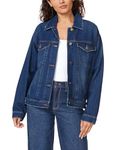 kensie Jeans for Women Oversized Denim Jacket, Small to X-Large, Windsor, M