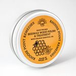 Beeswax Wood Polish with Orange Essential Oil - 100ml - Natural Wood Wax, Enhances the Natural Beauty of All Types of Wood, Cleans, Seals & Protects for a Perfect Finish