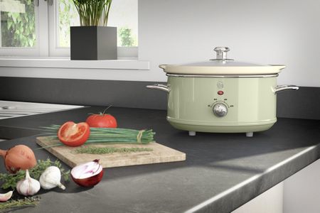 Swan Retro 3.5L Slow Cooker – Green