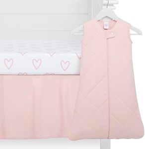Evolur Buybuy Baby I Hear You 3 Piece Crib Bedding Set, Machine Washable, Soft and Breathable Toddler Bedding Set, Includes Fitted Sheet, Wearable Blanket and Crib Skirt