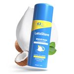 LetsShave Sensitive Foam for Men & Women, 425g | Enriched with Coconut Oil & Menthol | Rust-Proof Aluminium Can | Paraben & Sulphate Free