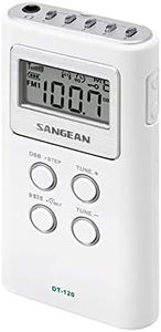 Sangean DT120 AM/FM Pocket Radio, White